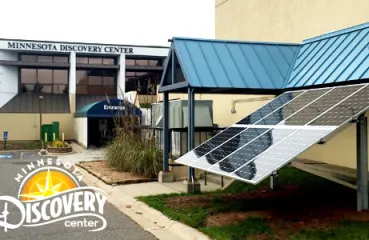 Solar installation at Minnesota Discovery Center