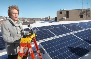Made-In-Minnesota Solar Panels Battling it out on Duluth Rooftop