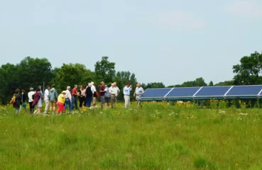 Curious consumers tour LREC community solar garden in Pelican Rapids