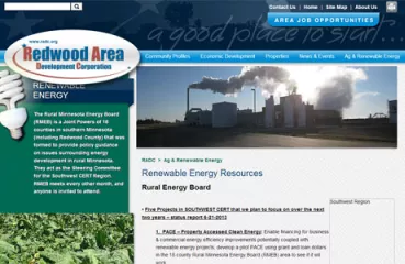 Redwood Area Development Corporation Website