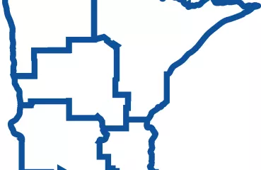 map of minnesota regions