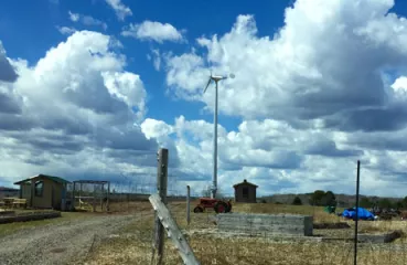 New small wind turbine at UMD farm