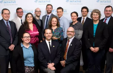 Project partners pose for an award photo