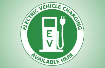Electric Vehicle Charging Available Here Sign