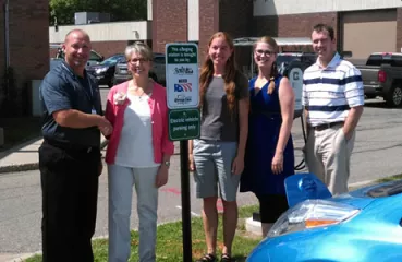 The city of Bemidji, Bemidji State University, North Country Electrical Services, Inc., and Otter Tail Power Company partnered to provide electric vehicle charging stations and related equipment