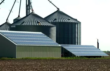 Solar installations at Guentzel Family Farms