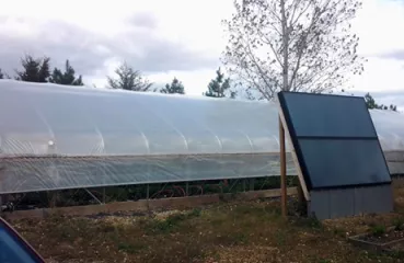 Solar-powered season extension: High tunnel heating research