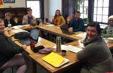 MNIPL team planning for faith community outreach