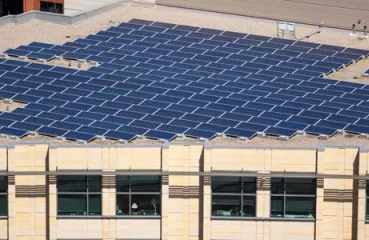 The state of Minnesota recently installed solar panels on the roof of a legislative office building.