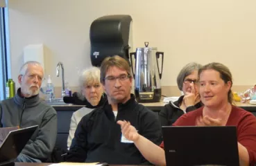 A shot of attendees at the event