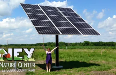 First solar installation at Ney Nature Center