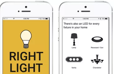 Right Light App for energy-efficient LED bulbs