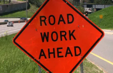 Traffic sign near 94