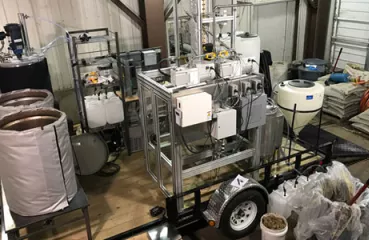 The process developed by Ruan and Anderson converts scum to biodiesel that can be directly used in utility vehicles on-site, leading to substantial cost savings