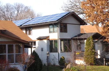 A home with solar in Minneapolis