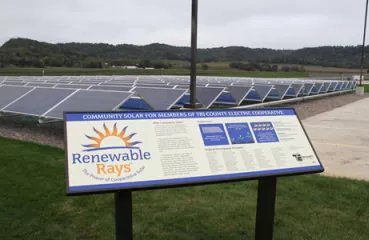 Tri-County Electric Cooperative Renewable Rays community solar garden