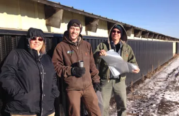 Attendees at Toasty Turkeys event