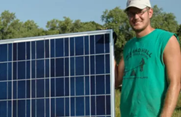SciTechsperience intern with TruNorth solar