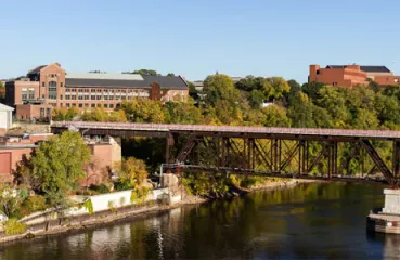 A new combined heat and power facility is under construction at the University of Minnesota