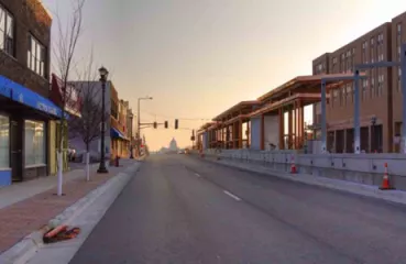 A look down University Avenue