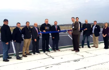 Waconia Public Schools third-party solar ribbon cutting