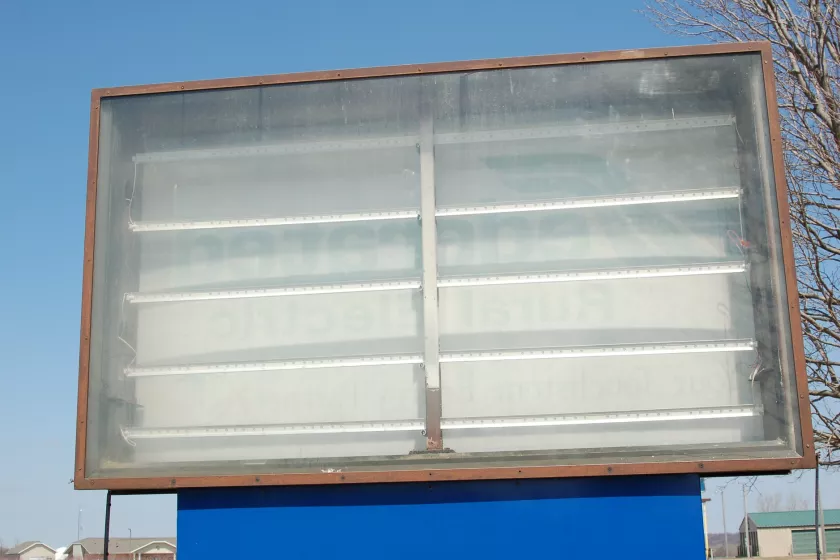 LEDs in sign