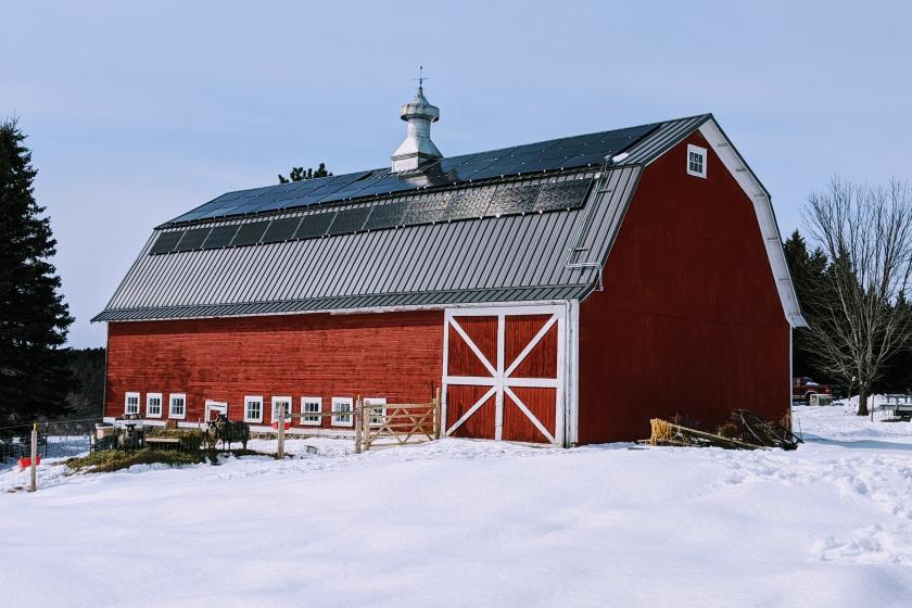 Barn with solar