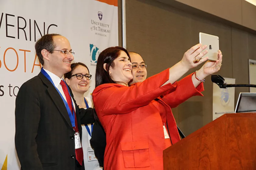 Selfie at solar conferece