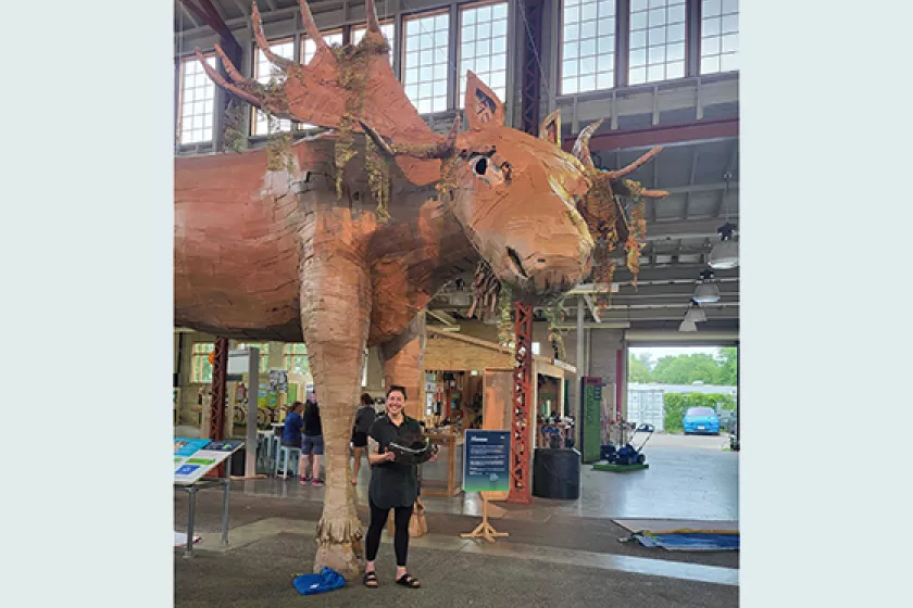 Moose statue