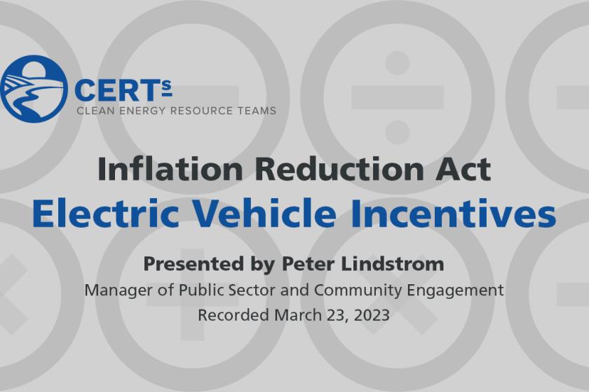 Electric Vehicle Incentives | Inflation Reduction Act