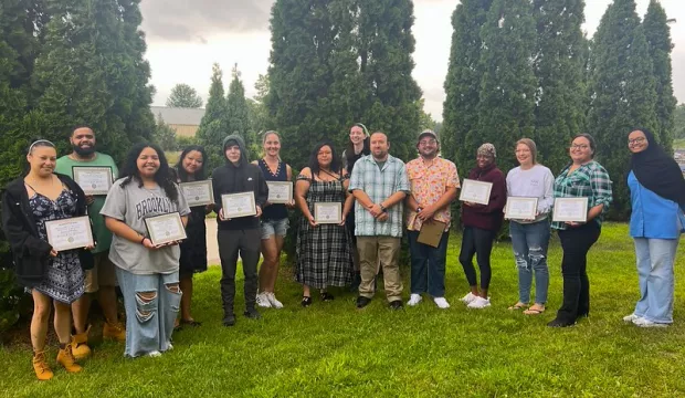 Recent home energy career training graduation, photo courtesy of the Center for Energy and Environment
