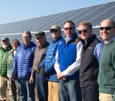 swine farmers tour solar