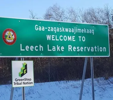 leech lake sign