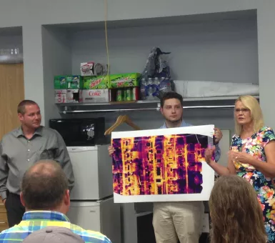 Shannon Mortenson and Andrew Boucher talk about aerial thermal images taken with drones