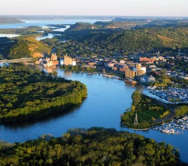Aerial view of Red Wing