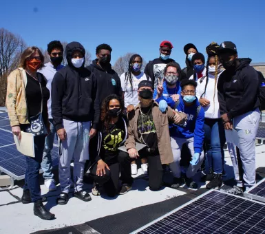 North High community solar garden, students and teachers