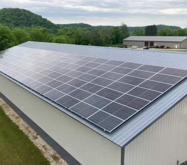 Solar array on Semcac warehouse