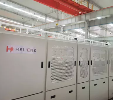 Laminators at Heliene's Mountain Iron facilities. 