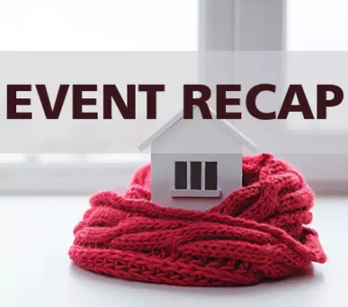 Event Recap House with a scarf wrapped around it