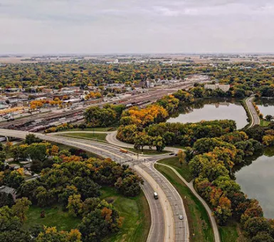 City of Willmar aerial shot