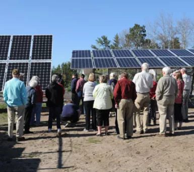 Solar installation at Lutheran Church of the Cross in Nisswa, MN