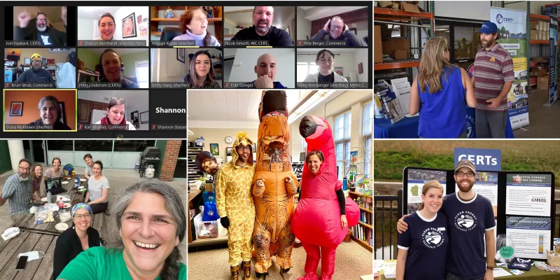 Grid of CERTs staff through the years