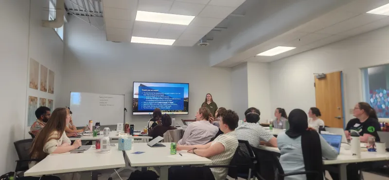 Cohort meeting inside of a room