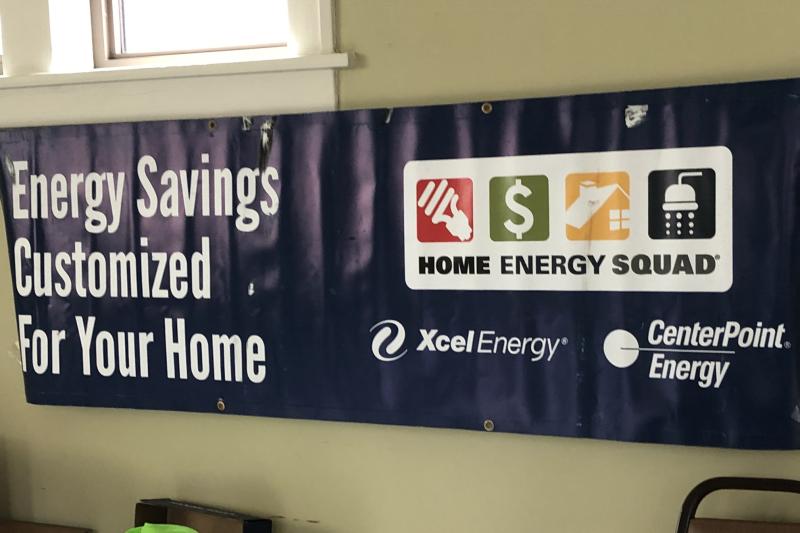 Home Energy Squad sign